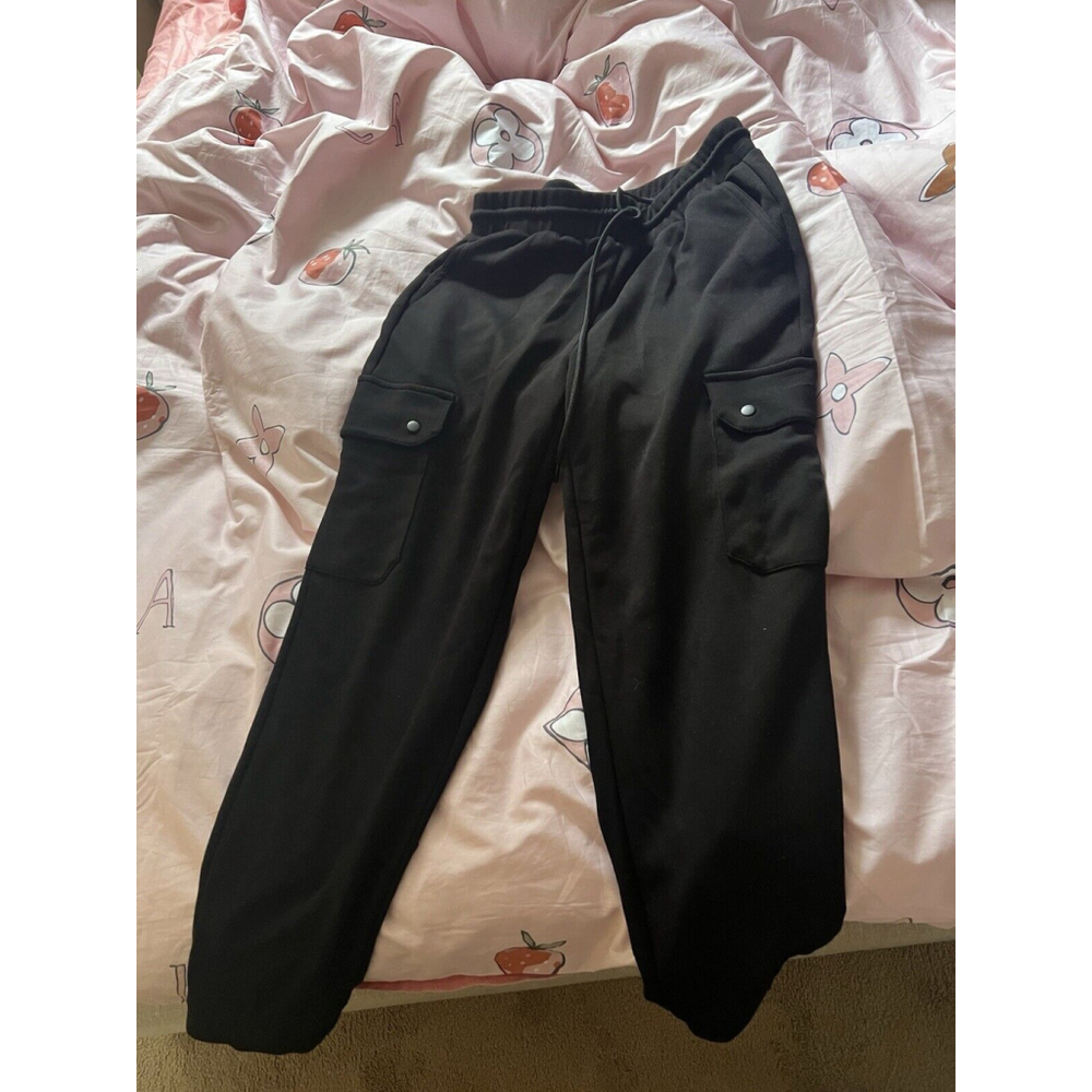 Elie Tahari Black Elastic Waistband Pull-on Pants Small Used